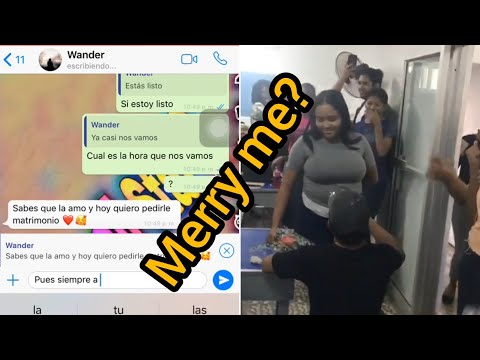 ¿Te casará conmigo?
(Una conversación de Whatsapp)