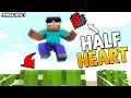 Surviving The HALF HEART Challenge In Minecraft Surviving The HALF HEART Challenge In Minecraft