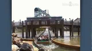 Caught by big wave from Tidal Force at Hersheypark, PA, USA