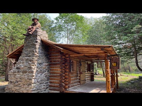 First Fire in the Rumford Fireplace  | CABIN BUILD | PIONEER | OFF GRID