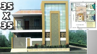 35' X 35' NORTH FACING House Plan WITH VASTU [DeepakVerma]