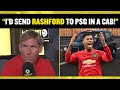 Simon Jordan says he'd send Marcus Rashford away from Manchester United to PSG in a cab