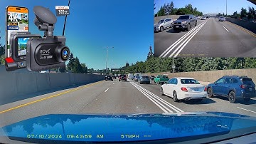 Rove R2-4K Dual Dashcam Video Quality Sample Clips