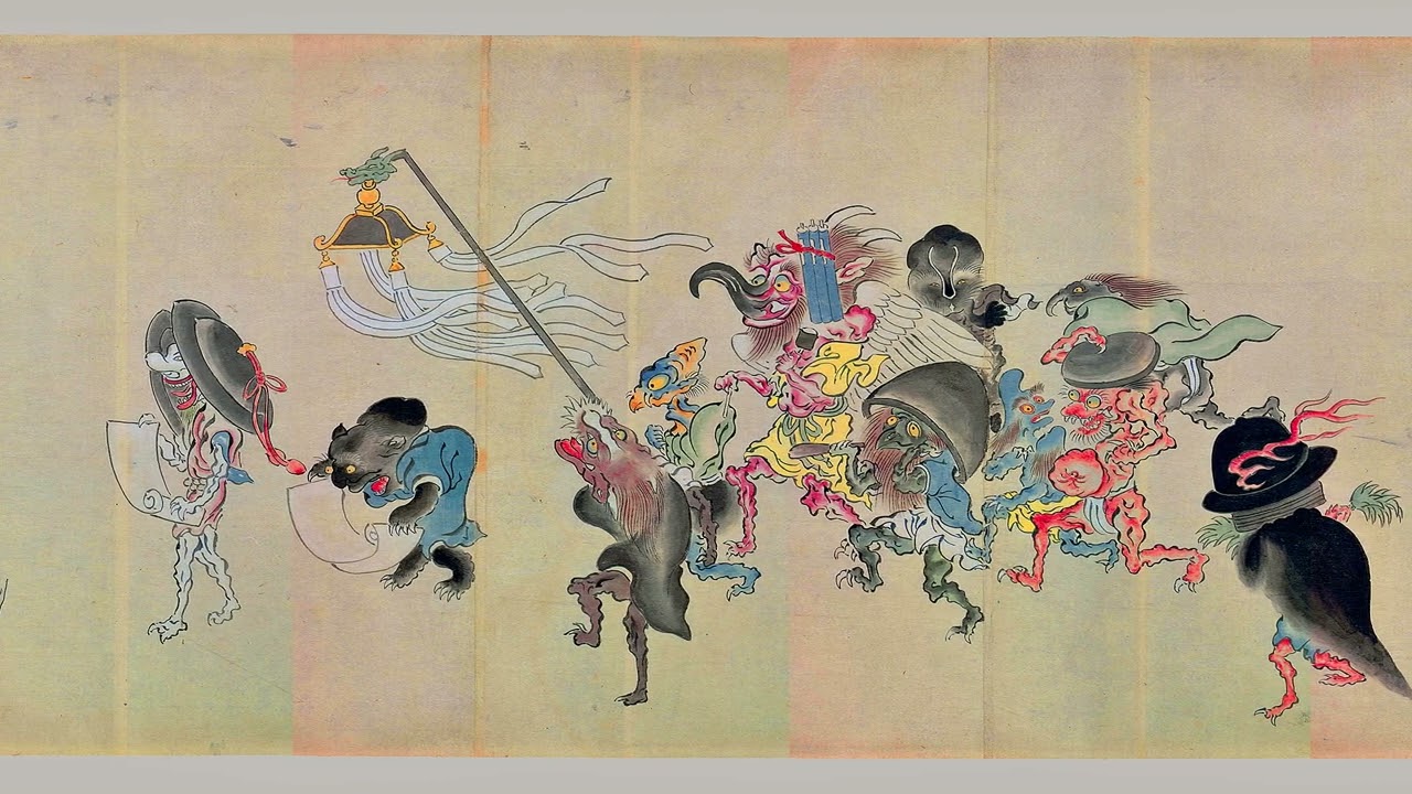 H922☆絵巻 名品選3 / 伊勢物語・絵師草紙・百鬼夜行図 / 折本
