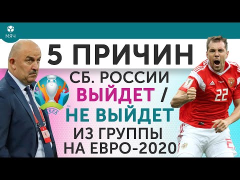 5 ПРИЧИН Почему сборная России Выйдет / Не выйдет из группы на Евро-2020