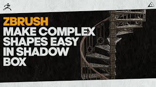 Zbrush tutorial: making complex shapes EASY in Shadowbox