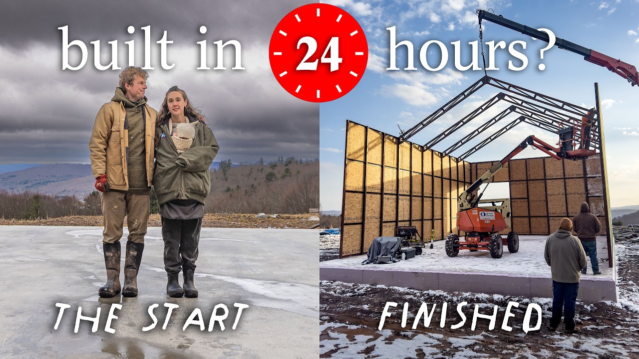 Building Our Entire House Shell in 24 Hours - YouTube