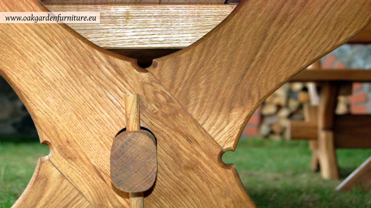 Wooden Garden Furniture Sets - YouTube