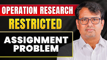 Assignment Problem | Hungarian Method | Restricted Assignment Problem