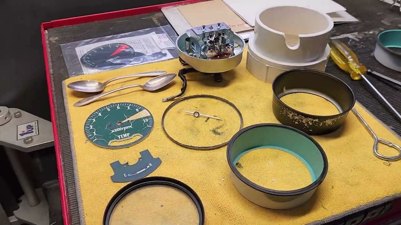 1975 GL1000 Gold Wing - Tachometer Disassembled for Restoration