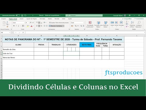 Vídeo: Como Dividir Por Uma Coluna