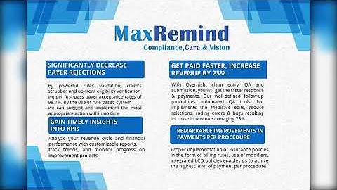 Maxremind Brochure - Home Health Software