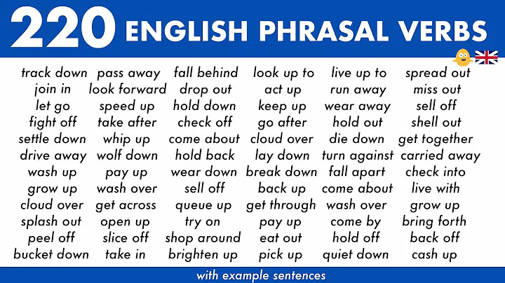 Learn 220 COMMON English Phrasal Verbs with Exampl...