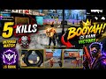 5 Kills + BOOYAH 😱 | CS Rank Dominated Match 🔥 | Intense Rush Gameplay | Free Fire MAX