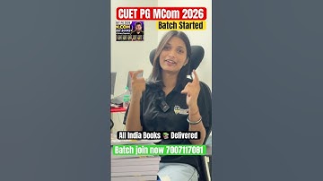 CUET PG MCom 2026 Batch Started All India Books Delivered #cuetpg2026 #cuetpgmcom2026 #shorts