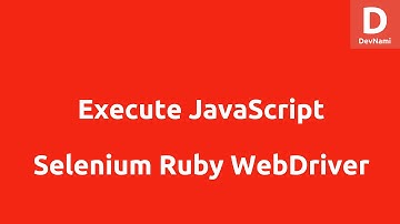 Selenium Ruby Execute Javascript