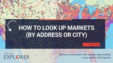 StorTrack Explorer: Market Search