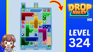 Drop Away Level 324 Solution Walkthrough