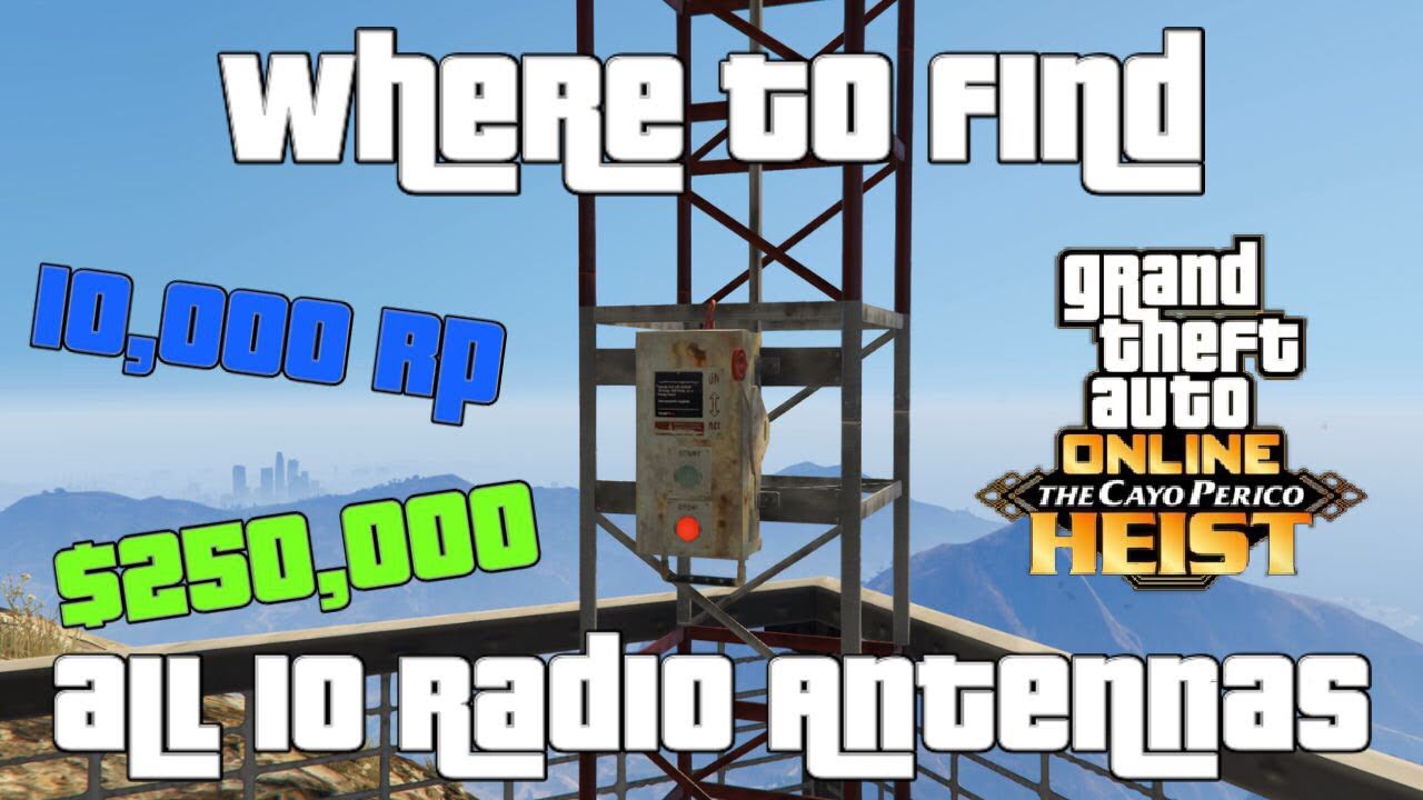 GTA Online Where to Find all 10 Radio Antennas for Jay Orbison! YouTube