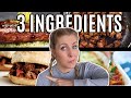 10 EASY 3 Ingredient Dinner Ideas