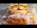 Пирожки с яблоками из творожного теста. Быстро и вкусно