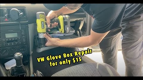 VW MKIV 2003 Glove Box Fix | DIY Repair for Broken Glove Box on Volkswagen Golf or Jetta.