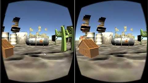 My first VR scene using Unity 3d for google cardboard