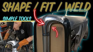 HowTo FIT & WELD Sheet Metal Restoration Panels 1932 Ford Split Grill On Model A Roadster