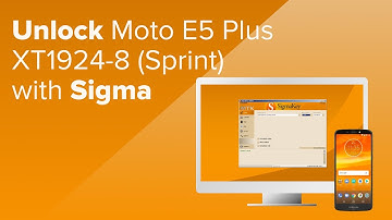 Unlock Moto E5 Plus XT1924-8 (Sprint) with Sigma