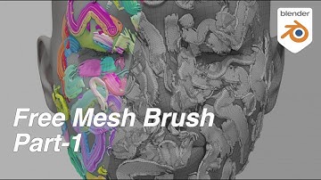 🖌 Draw  Mesh Brush  Part-1 筆刷 / Blender Geometry Node 3.1 Tutorial