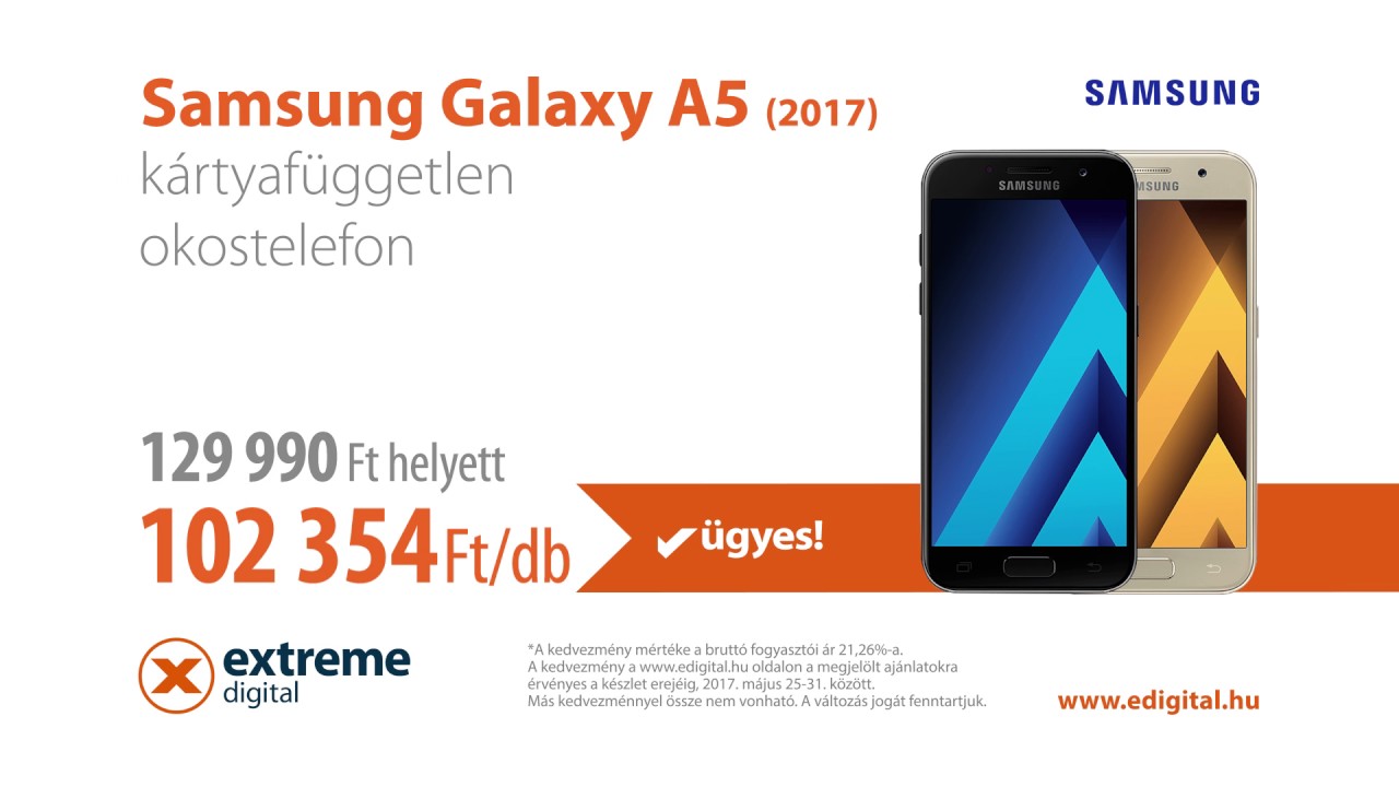 Extreme Digital Az ÁFA összegét elengedjük 2017.05.2531. Samsung