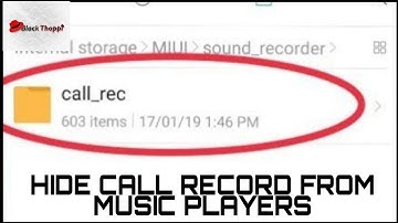 Remove call record from music player in tamil #BlackThoppi