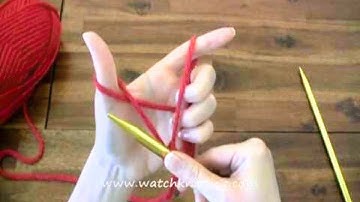 How to Cast on - Long tail cast on - Online Knitting Tutorials for Beginners