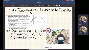 V3 wiskunde 3 3 theorie C Toepassing van kwadratische functies