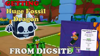 Getting HUGE FOSSIL DRAGON From Digsite *ON CAMERA* || Pet Simulator 99