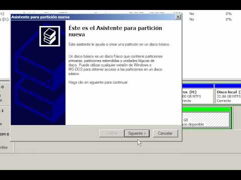 papel Confusión galón Crear particiones con windows xp - YouTube