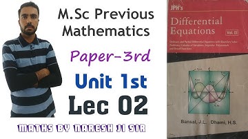 riccati equations, proof of riccati equation,msc previous differential equations, math by naresh sir