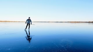 Ice Skating along the River