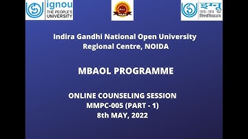 MMPC-005 (PART - 1) 8th MAY, 2022