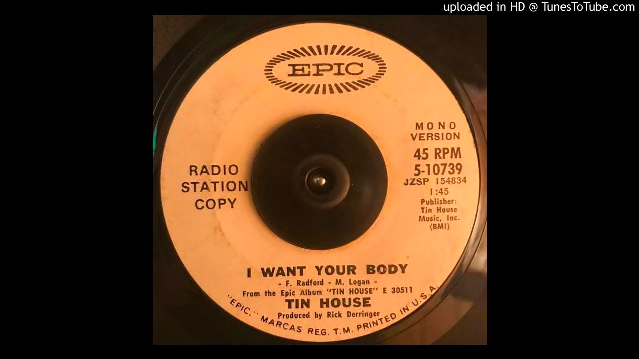 Mono Cut!! TIN HOUSE I Want Your Body 45 Killer Heavy Psych Proto Metal