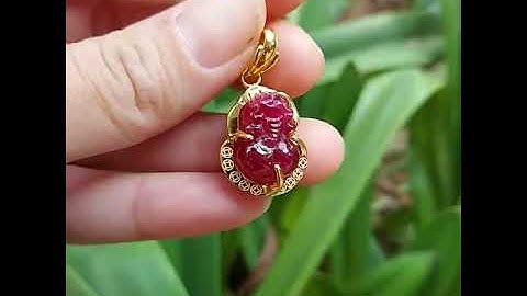 Dây Chuyền Tỳ Hưu Đá Ruby