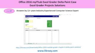 Office 2016 myITLab Grader Chapter 6 Delta Paint Solution