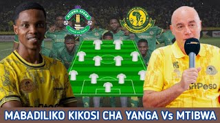 Kocha GAMONDI Ametangaza Mabadiliko Kikosi Cha Yanga Leo Ligi Kuu NBC| Mtibwa Sugar FC Vs Yanga SC