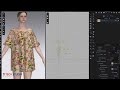 CLO3D Print Design Tutorial | Realistic 3D Floral Dress Rendering