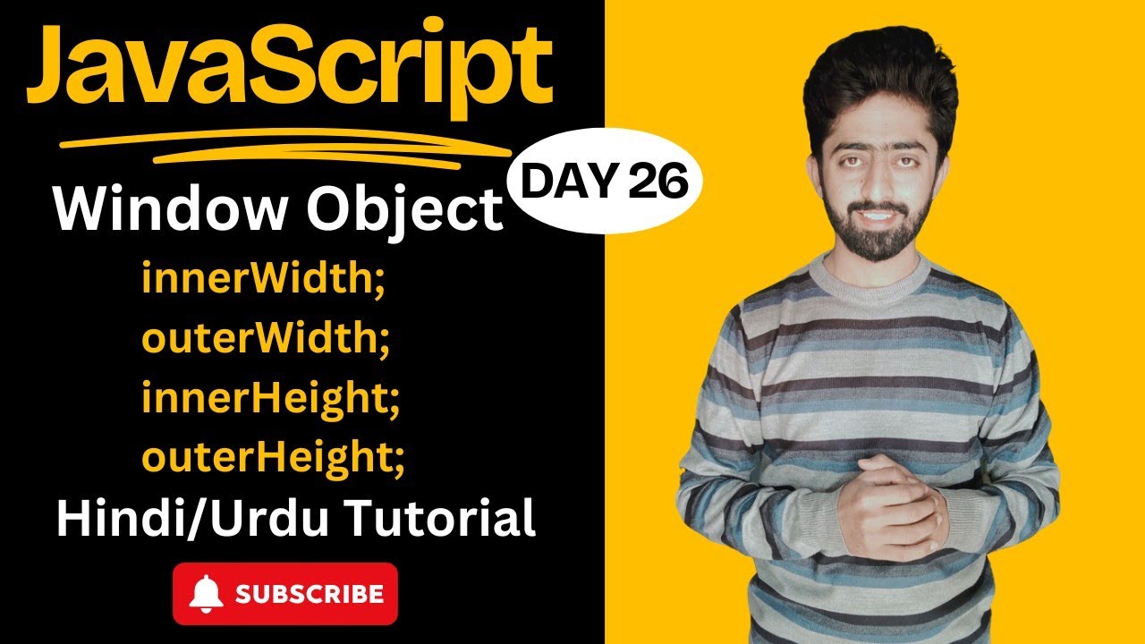 JavaScript Window Object | Width & Height Methods | Full stack web ...