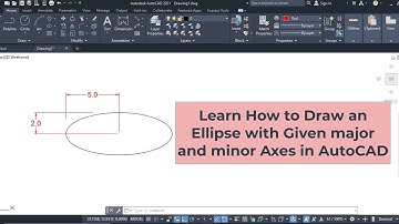 Learn How to Draw an Ellipse with Given major and minor Axes in AutoCAD