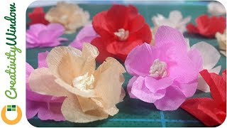 Easy Way To Make Tiny Crepe Paper Flower