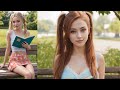 [AI Art] College Beauties reading in a park / AI Lookbook