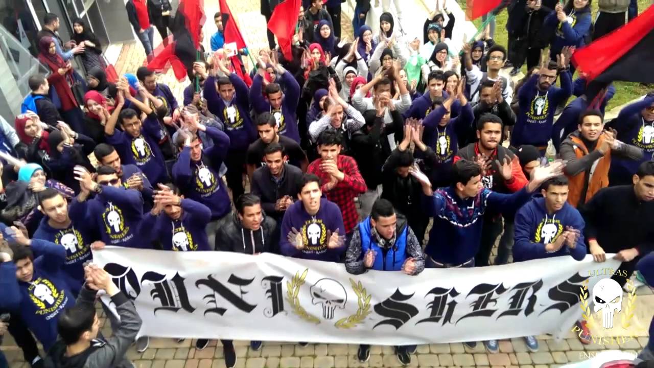 Déplacement de l'ULTRAS PUNISHERS à l'INPT + MESSAGE+CRAQUAGE