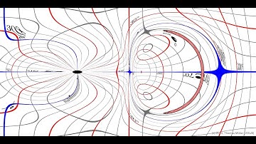 Visual distortion effect of a passing warp bubble